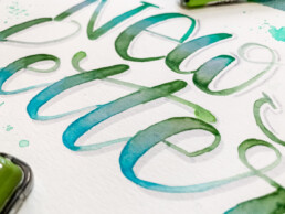 Brushlettering Newsletter Blending mit Karin Marker