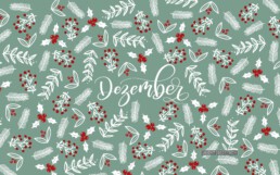 Wallpaper PC Dezember 2019 Brushlettering Illustration Geschenkpapier